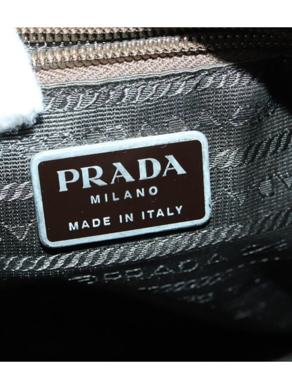 PRADA Backpack Nylon Beige Silver - Picture 16 of 16